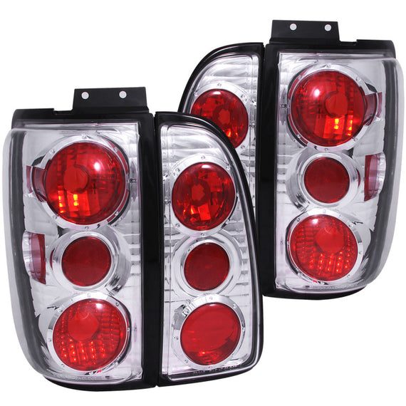 ANZO 1998-2002 Lincoln Navigator Taillights Chrome 211109
