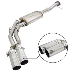 aFe Rebel Exhausts 3in SS Cat-Back 09-14 Ford F-150 4.6/5.0/5.4L w/ Polished Tips 49-43080-P