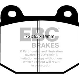 EBC Greenstuff Rear Brake Pads for 03-04 Infiniti G35 3.5 (Manual) (Brembo) DP21537