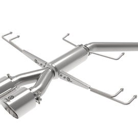 aFe Takeda 2.5in 304SS Axle-Back Exhaust System 17-19 Honda Civic Type R L4-2.0L (t) - Polished Tip 49-36626-P