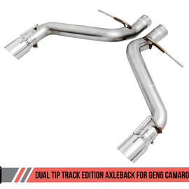 AWE Tuning Track Axleback Exhaust w/ Chrome Dual Tip for 16+ Camaro SS 6.2L 3020-32049