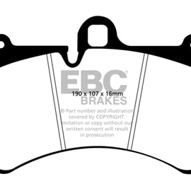 EBC Yellow Stuff Front Brake Pads for 11-15 Audi Q7 3.0L Supercharged - DP41473R DP41473R