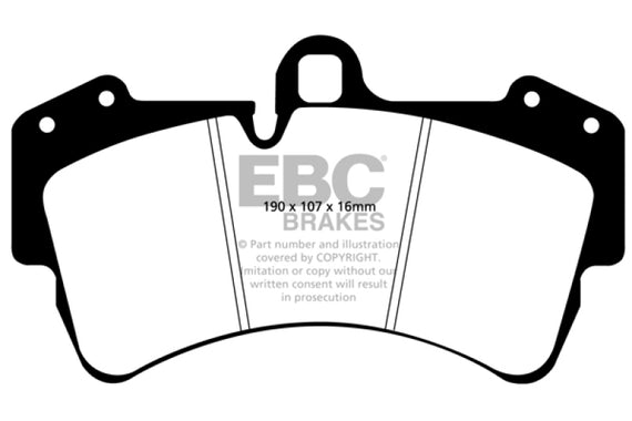 EBC Yellow Stuff Front Brake Pads for 11-15 Audi Q7 3.0L Supercharged - DP41473R DP41473R