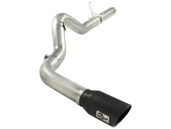 aFe MACHForce XP 5in DPF-Back 409SS Exhaust Dodge Diesel Trucks 07.5-12 L6-6.7L (td) Black Tip 49-42016-B