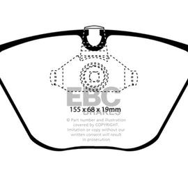EBC DP31449C REDSTUFF CERAMIC PERFORMANCE BRAKE PADS - FRONT DP31449C
