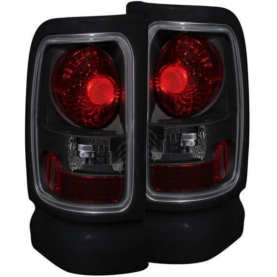Anzo USA Euro Taillights Dark Smoke for Dodge Ram 1500/2500/3500/Sport 1994-2001 211170