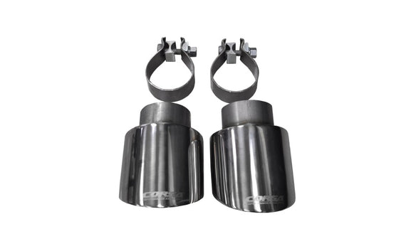 Corsa 10-14 Volkswagen R Mk6 Polished Two 4.0in Polished Pro-Series Tips 14497
