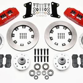 Wilwood Dynapro 6 Front Hub Kit 12.19in Drilled Red 67-69 Camaro (*Line Kit Needed*) 140-10510-R