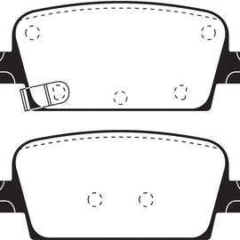 EBC 2016+ Chevrolet Malibu 1.5L Turbo (Mech PB) Redstuff Rear Brake Pads DP33073C