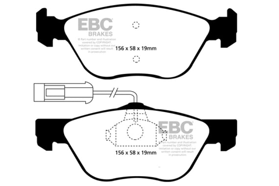 EBC 95-01 Alfa Romeo 145 1.8 TS Greenstuff Front Brake Pads DP21061