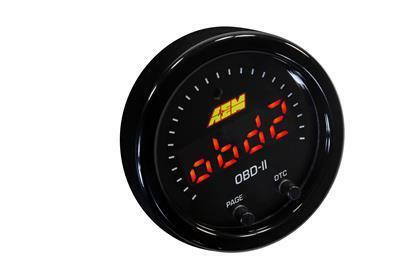 AEM X-SERIES OBDII GAUGE BLACK BEZEL & BLACK FACEPLATE 30-0311