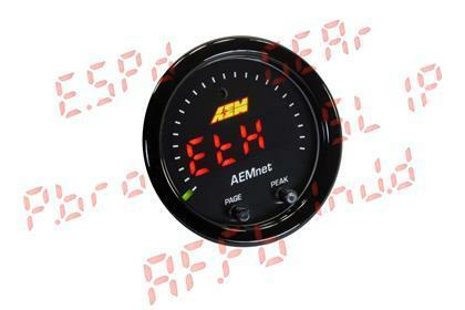 AEM X-SERIES AEMNET CAN BUS GAUGE BLACK BEZEL & BLACK FACEPLATE 30-0312