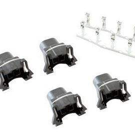 AEM BOSCH INJECTOR PLUG KIT 4 PACK INCL 4 BOSCH INJECTOR CONNECTORS & 10 PINS 30-2020