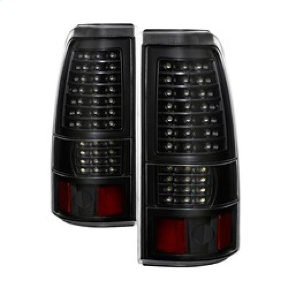 xTune 03-06 Chevrolet Silverado 1500 LED Tail Lights - Black (ALT-JH-CSIL03-LED-BK) 9037634