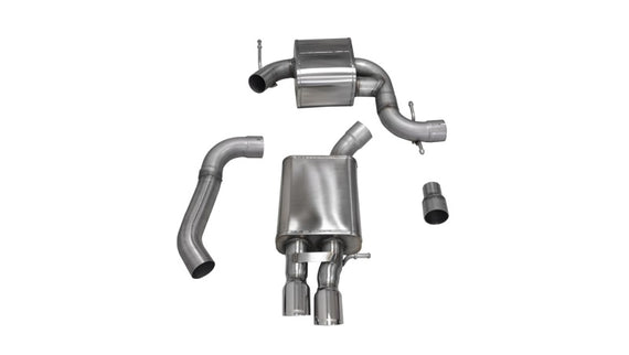 Corsa 06-10 Volkswagen GLI Mk5 Polished Touring Cat-Back Single Rear Exit Polished Pro-Serie 14598