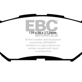 EBC DP61791 GREENSTUFF STREET ORGANIC BRAKE PADS - FRONT DP61791