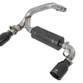 aFe Takeda 3in 304 SS Axle-Back Exhaust System w/ Black Tip 16-18 Ford Focus RS 2.3L (t) 49-33104-B