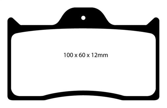EBC Brakes DP4038R Yellowstuff Street And Track Brake Pads DP4038R