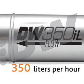 DeatschWerks DW350iL, 350lph in-line external fuel pump with mounting brackets