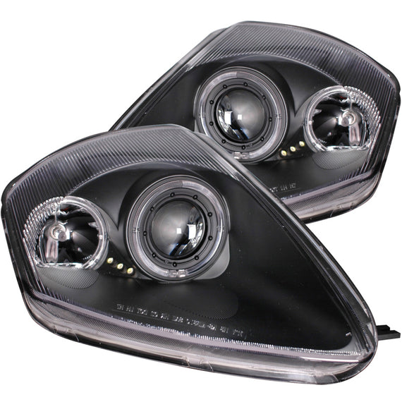 Anzo Black Dual Halo Projector LED Headlights for 2000 Eclipse 121332 121332