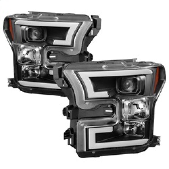 Spyder LED Black Projector DRL Headlights Fits 2015-2017 Ford F-150 5083531