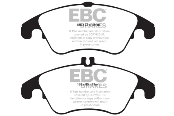 EBC 13-14 Mercedes-Benz C300 (W204) 3.5 Ultimax2 Front Brake Pads UD1342