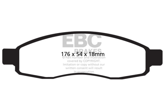 EBC 04-05 Infiniti QX56 5.6 Greenstuff Front Brake Pads DP61698
