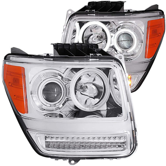 Anzo Headlight Lamp Driver & Passenger Side New LH RH for Dodge 111144 111144