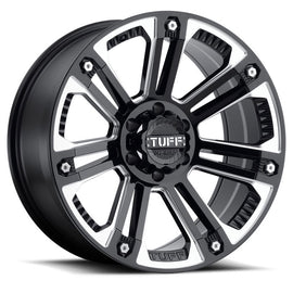 TUFF T-22 17x9.0 6/139.7 ET10 CB106.1 Gloss Black Milled
