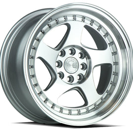 Aodhan AH01 17x9 4x100/114.3 +25 cb73.1 Silver Machined Face And Lip Wheel/Rim AH0117904100114325SMF