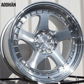 Aodhan AH01 17x9 5x100/114.3 73.1 ET 35 SILVER MACHINED FACE AND LIP