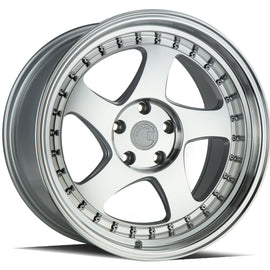 Aodhan AH01 18x10.5 5x114.3 +15 cb73.1 Silver Machined Face And Lip Wheel/Rim AH01181055114315SMF