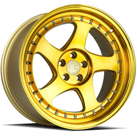 Aodhan AH01 18x9.5 5x100 +35 cb73.1 Gold W/Macined Face Wheel/Rim AH011895510030GMF