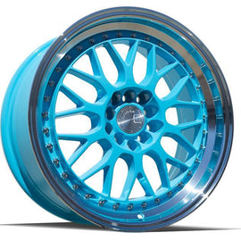 Aodhan AH02 17x8 5x100/114.3 +35 cb73.1 Tiffany Blue Machined Lip Wheel/Rim
