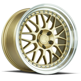 Aodhan AH02 18x9.5 5x114.3 +30 cb73.1 Gold Machined Lip Wheel/Rim AH0218955114330GML