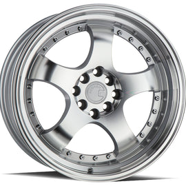 Aodhan AH03 17x9 4x100/114.3 +25 cb73.1 Silver Machined Face And Lip Wheel/Rim AH0317904100114325SMF