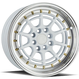 Aodhan AH04 15x8 4x100/114.3 +20 cb73.1 White Machined Lip Wheel/Rim AH0415804100114320WML