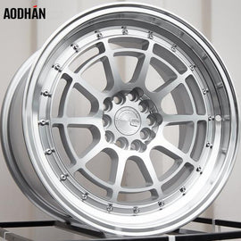Aodhan AH04 17x9 5x100/114.3 73.1 ET 35 SILVER MACHINED FACE AND LIP