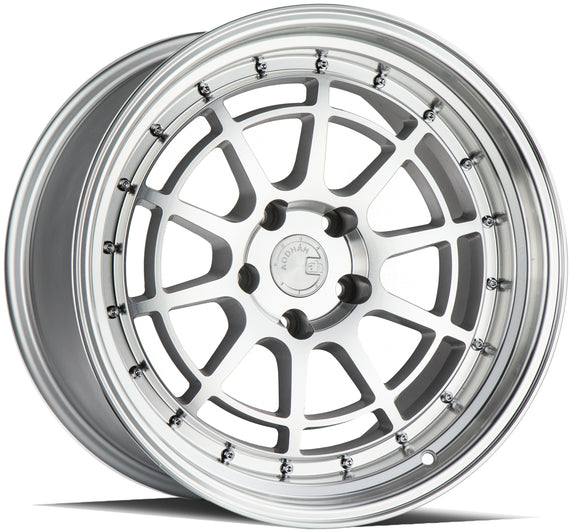 Aodhan AH04 18x10.5 5x114.3 +30 cb73.1 Silver Machined Face And Lip Wheel/Rim AH04181055114330SMF