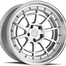 Aodhan AH04 18x10.5 5x114.3 +15 cb73.1 Silver Machined Face And Lip Wheel/Rim AH04181055114315SML