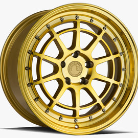 Aodhan AH04 18x9.5 5x100 +35 cb73.1 Gold W/Machined Face Wheel/Rim AH041895510035GMF