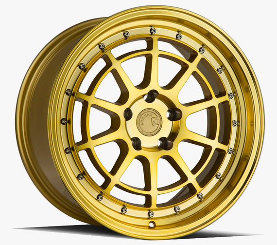 Aodhan AH04 18x9.5 5x100 +35 cb73.1 Gold W/Machined Face Wheel/Rim AH041895510035GMF