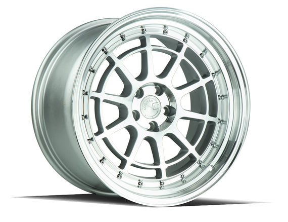 Aodhan AH04 18x9.5 5x120 +35 cb72.6 Silver Machined Face And Lip Wheel/Rim AH041895512035SML