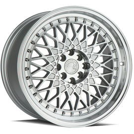 Aodhan AH05 17x9 4x100/114.3 +25 cb73.1 Silver Machined Face And Lip Wheel/Rim AH0517904100114325SMF