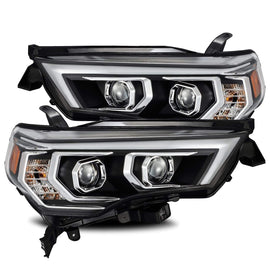 AlphaRex LUXX-Series LED Projector Headlights Plank Style Design Black w/ Activation Light + Sequential Signal for Toyota 4Runner 2014-2020 880722