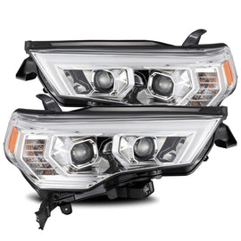 AlphaRex LUXX-Series LED Projector Headlights Plank Style Design Chrome w/ Activation Light + Sequential Signal for Toyota 4Runner 2014-2020 880721