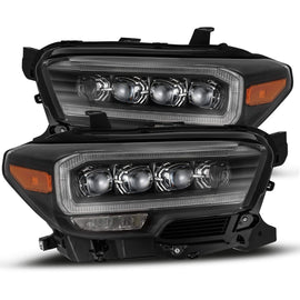 AlphaRex Nova Series LED Projector Headlights Plank Style Design Black w/ Activation Light for Toyota Tacoma 2016-2020 880707