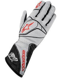 ALPINESTARS TECH 1 ZX GLOVE ANTHRACITE BLACK RED SZ M