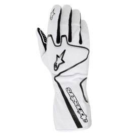 ALPINESTARS TECH 1 RACE GLOVE WHITE BLACK SZ L