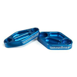 NAMELESS AIR PUMP DELETE PLATES BLUE FOR 2006-2014 SUBARU WRX & 2008-2014 STI